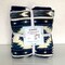 Southwest Stripes Blue Anti-Pill No Sew Throw Fleece Fabric Kit